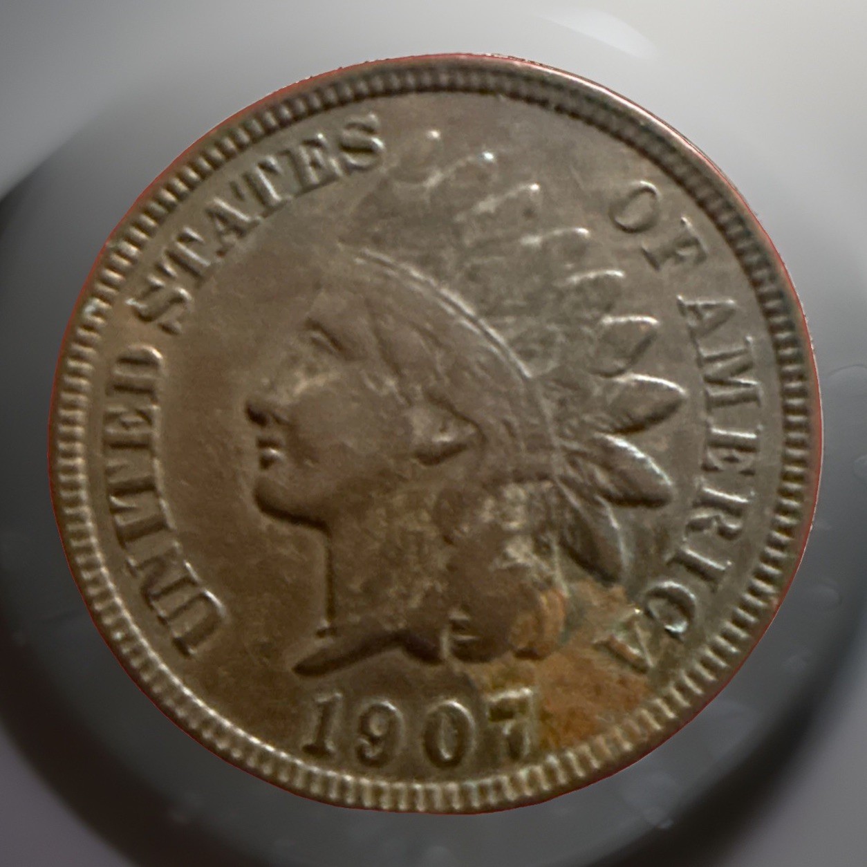 1907 “Full Liberty”! Indian Head Cent Penny ACTUAL COIN PICTURED 446