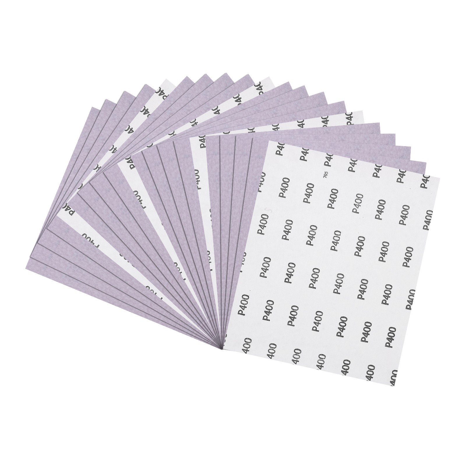 20pcs Sand Papers - [9 x 11 Inch x 400 Grits] Alumina Sandpaper Sheets Purple