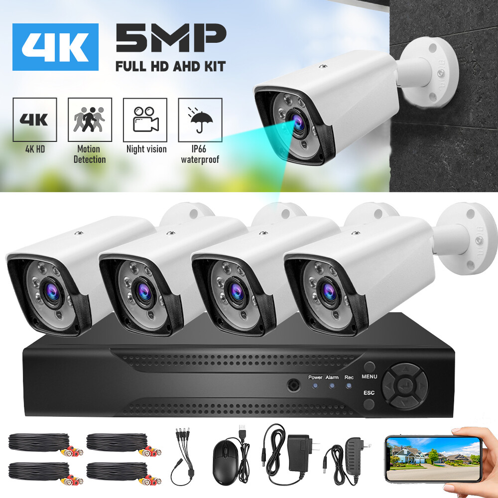Camaras De Seguridad Wifi Exterior 1080P Para Casa Oficina Con Vision Nocturna