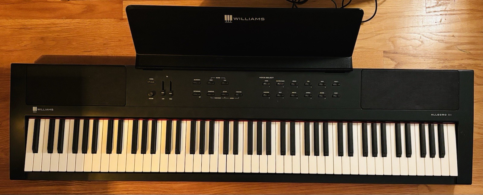 Williams Allegro III Electronic Keyboard with Power Adapter and Stand