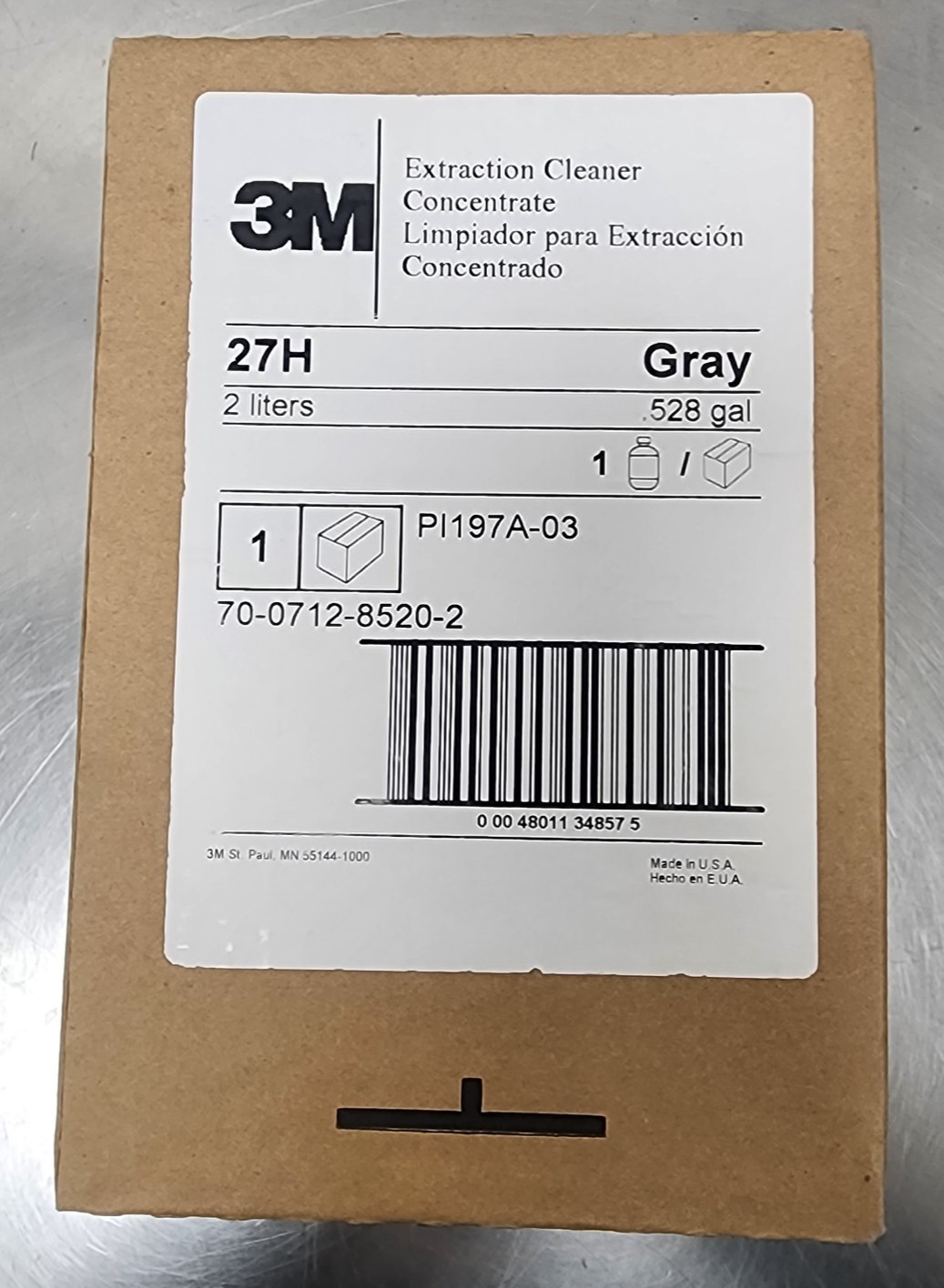 3M ScotchGard Twist 'n Fill  Extraction Cleaner Concentrate 27H 2L