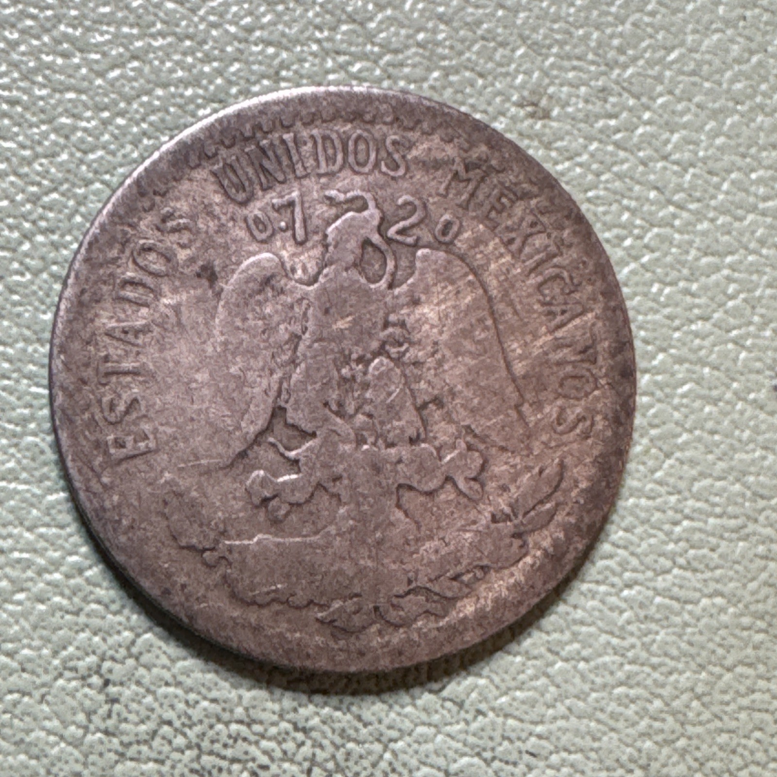 1921 Mexico 20 Centavos 0.720 Silver ASW 0.0772