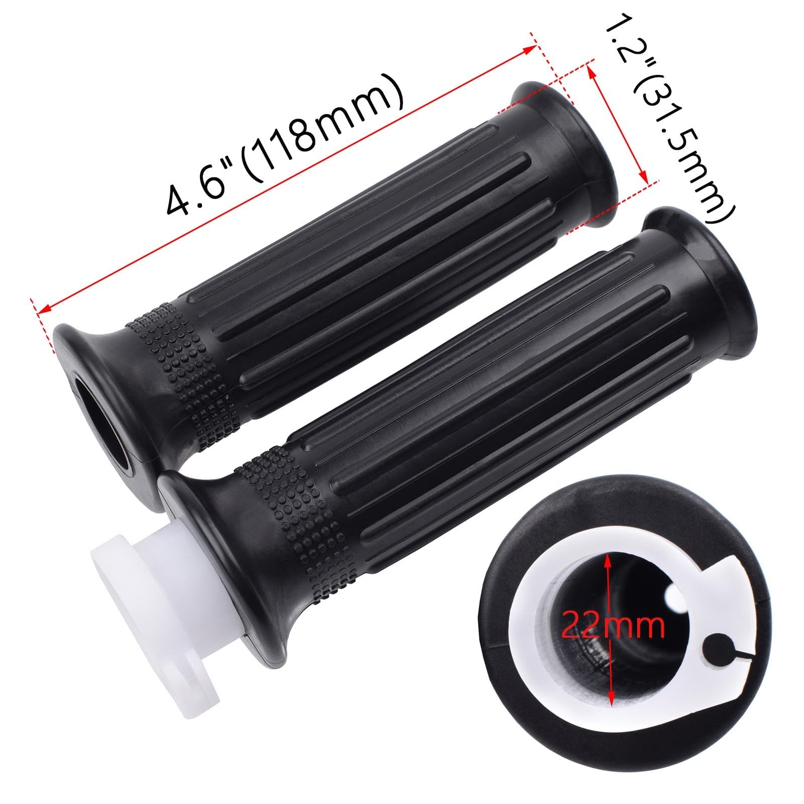 Twist Throttle Handle Grip Assembly + 36" Throttle Cable with Kill Switch Set...