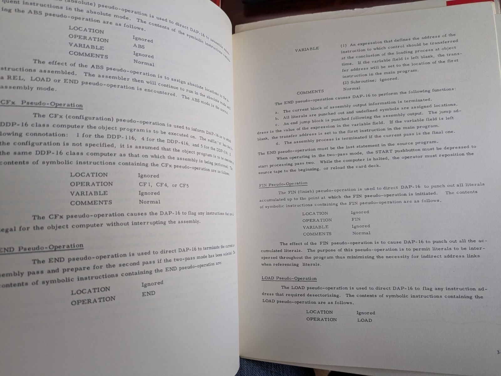 DAP MANUAL FOR 16-BIT DDP COMPUTERS- HONEYWELL COMPUTER CONTROL DIVISION 12/66