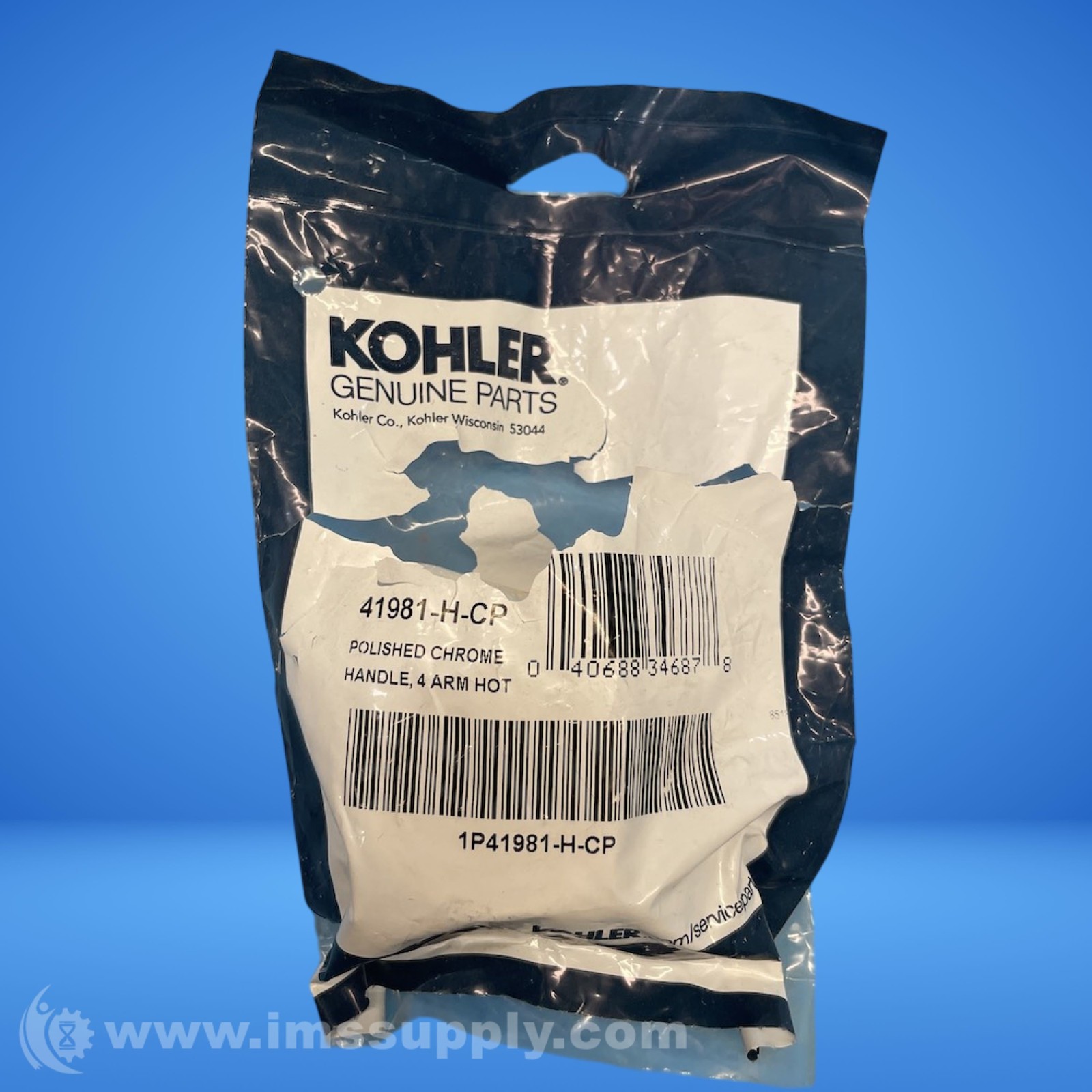 Kohler 41981-H-CP 4 Arm Hot Handle FNOB