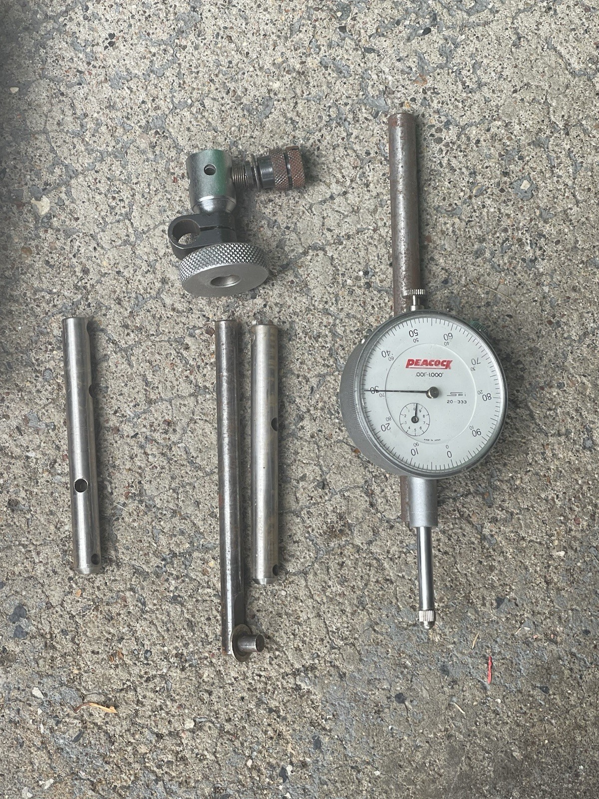 SPI Peacock 20-333 Dial Indicator .001"-1.000" Made In Japan