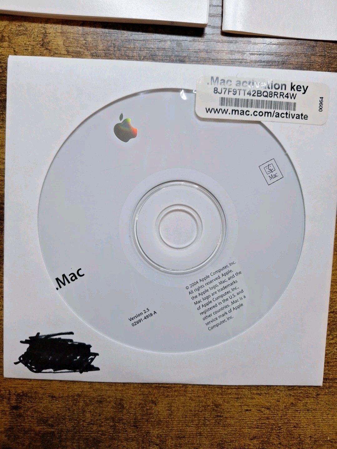 2004 Macintosh Mac .Mac Software Installation CD Version 2.5