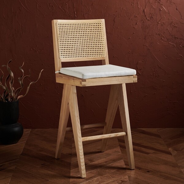 Safavieh COLETTE RATTAN BARSTOOL, Reduced Price 2172763636 SFV4134B