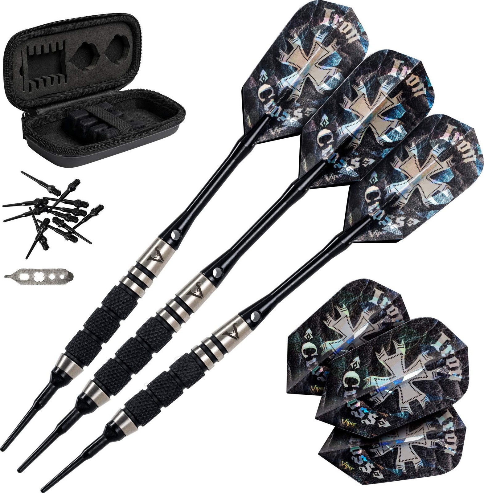 Viper By Gld Products Desperado 80 Tungsten Soft Tip Darts Storage/Travel Case