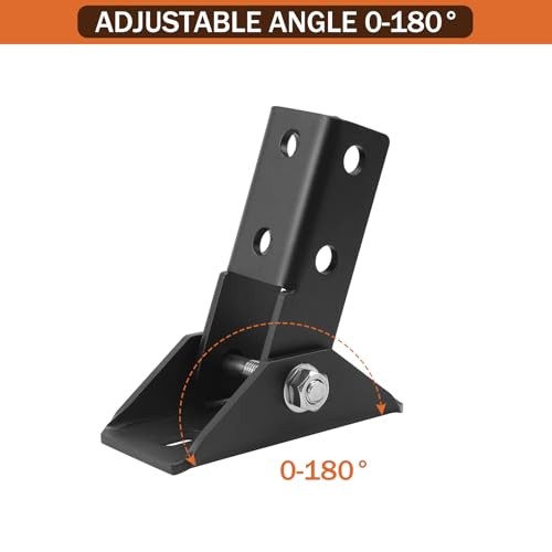 2 Pcs,180 Degree Turn Joint Connector Bracket,Solar Adjustable Brace Fitting