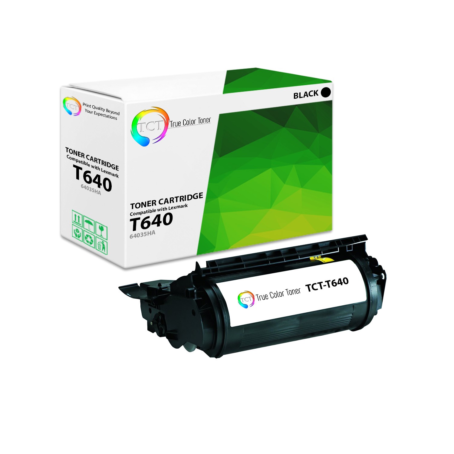 TCT 64035HA For Lexmark T640 T642 T644 HY Premium Black Compatible Toner