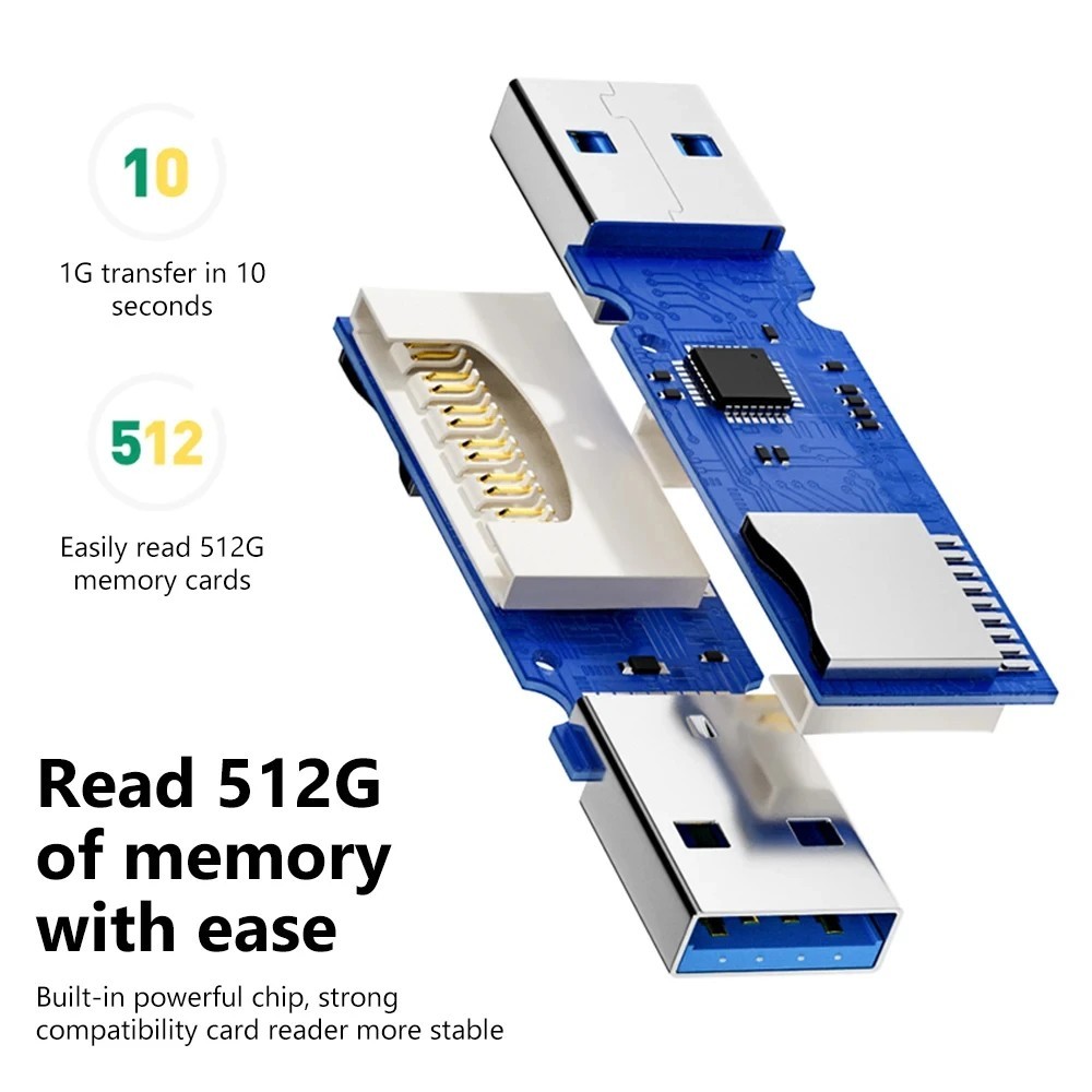 USB 3.0 Micro SD SDHC TF Card Reader Memory Adapter for PC Laptop Camera lot