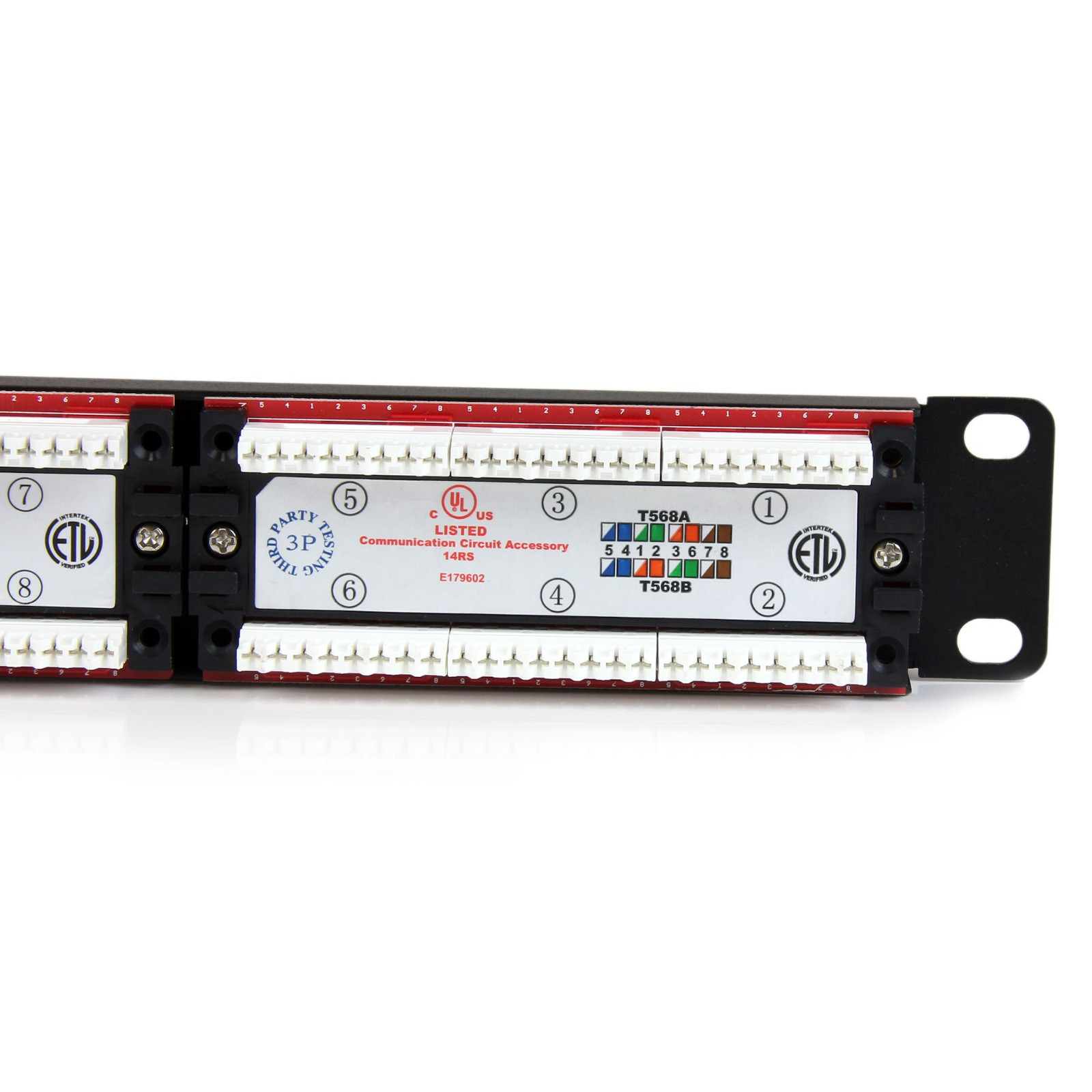 StarTech 24 Port 1U Rackmount Cat 6 110 Patch Panel (C6PANEL24)