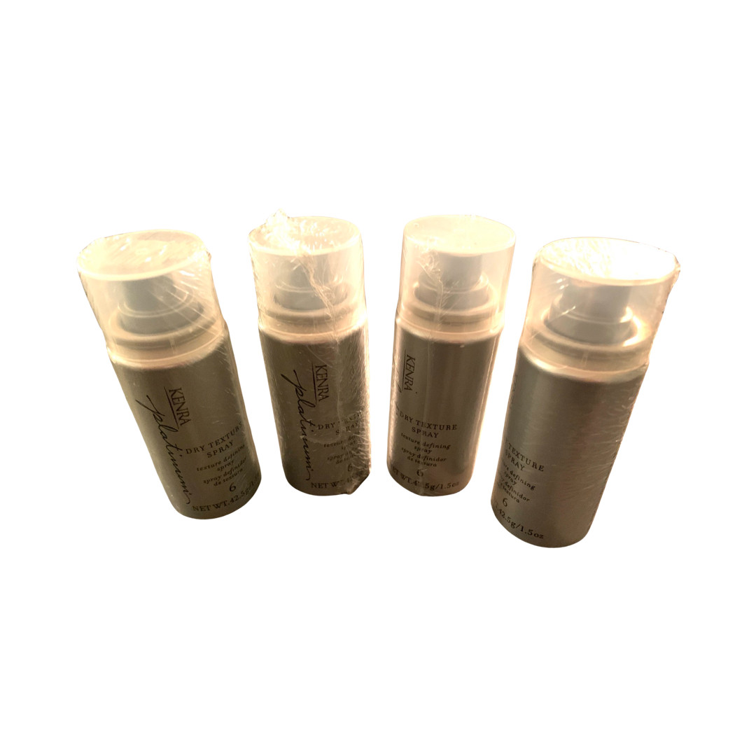 KENRA #6 Dry Texture Spray, Defining Spray - Travel Size 1.5 oz - Lot of 4 - NEW