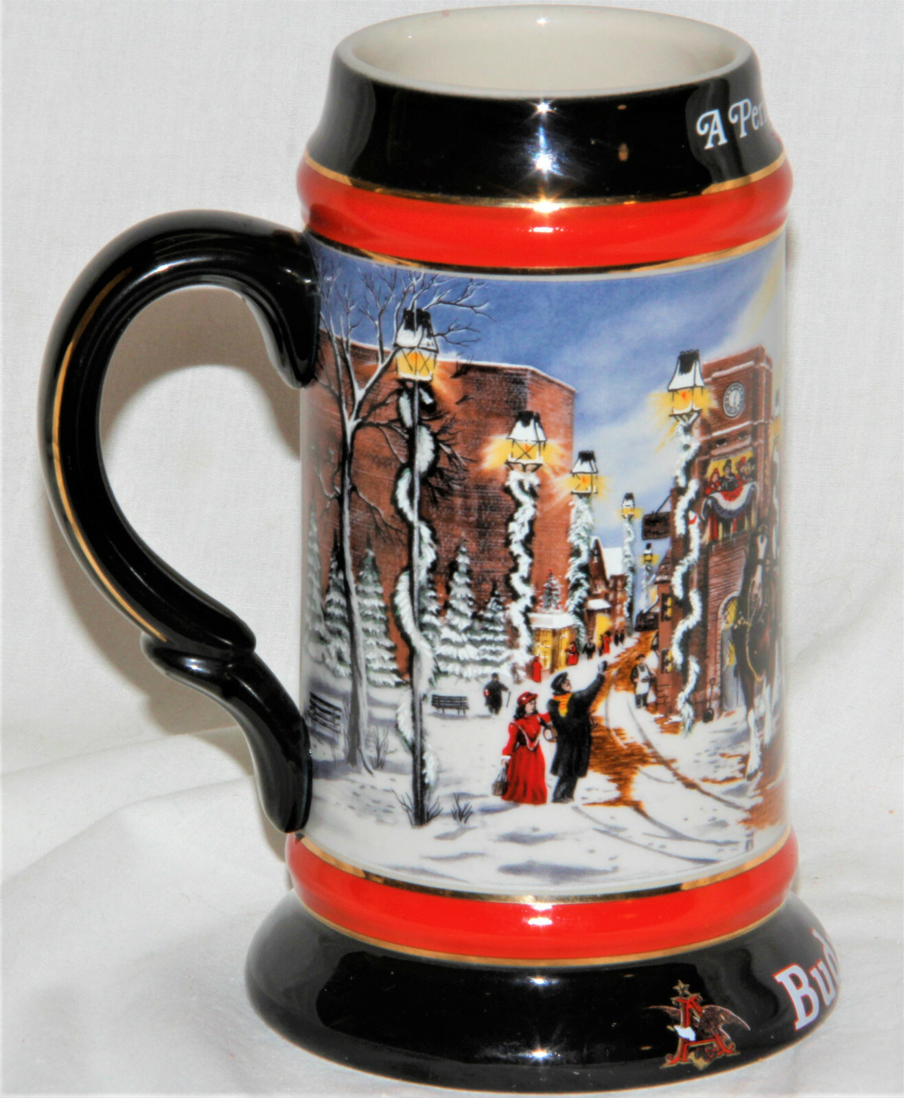 Budweiser Collectors Beer Stein Mug 1992 - Perfect Condition - FREE SHIPPING