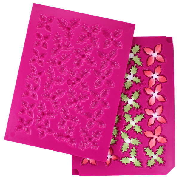 Heartfelt Creations 3D POINSETTIA SHAPING MOLD 3 dimensional flowers HCFB1-463