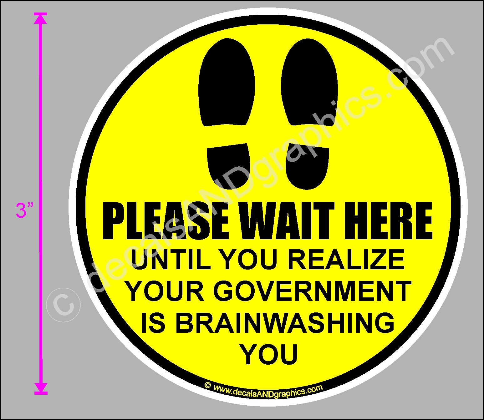 jesusluvsusooomuch TRUMP 2020 STICKER GOVERNMENT BRAINWASH DECAL BUMPER