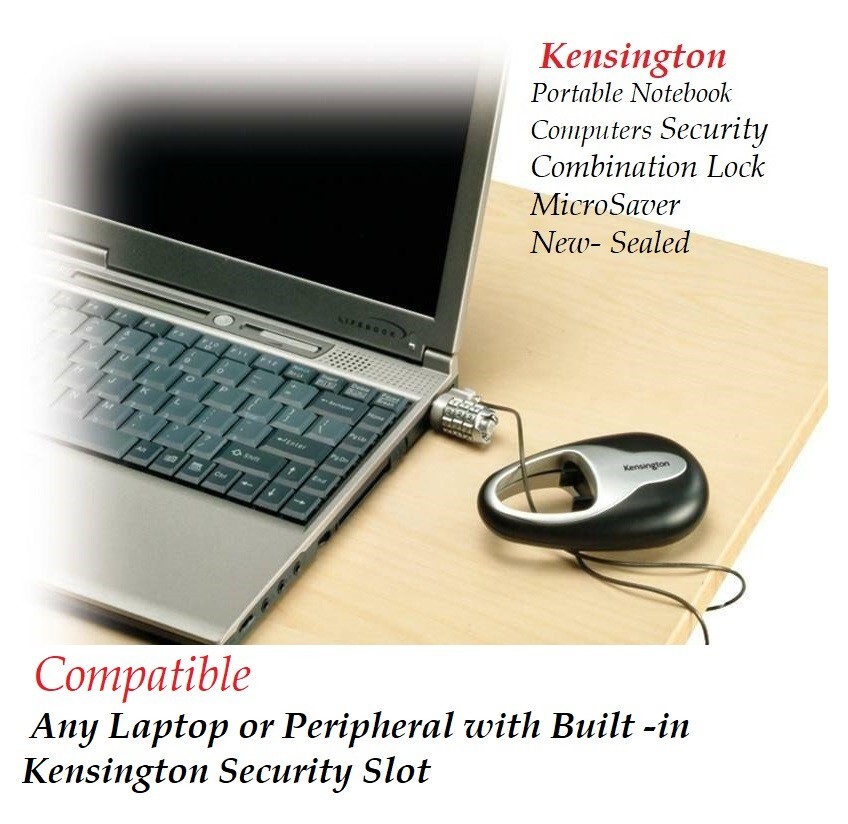 Kensington portable notebook / Laptop Security Combination Lock  MicroSaver
