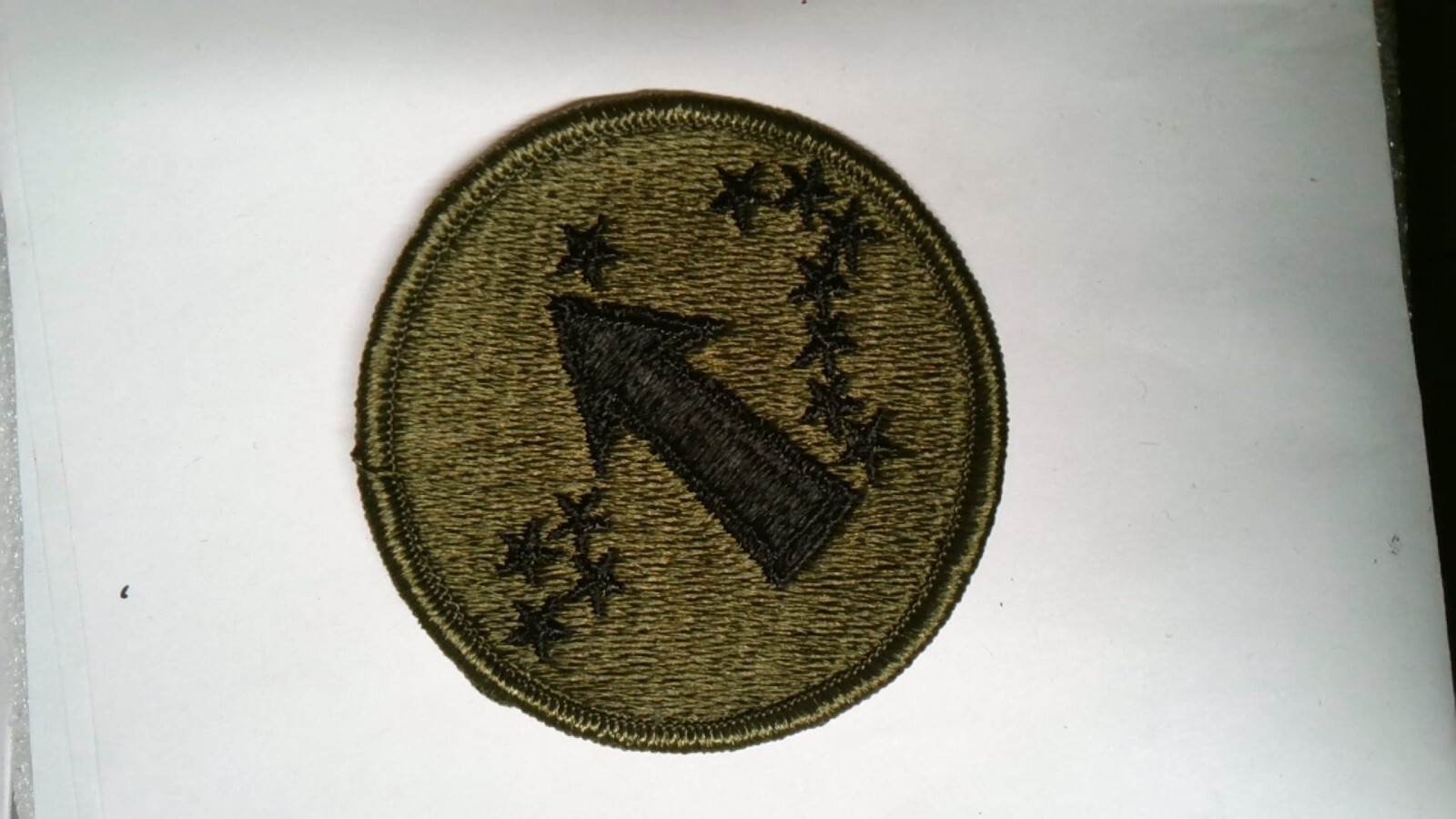 US MILITARY INSIGNIA PATCH US ARMY WESTERN COMMAND SEW ON FROM 1990 NEW OLD STOC