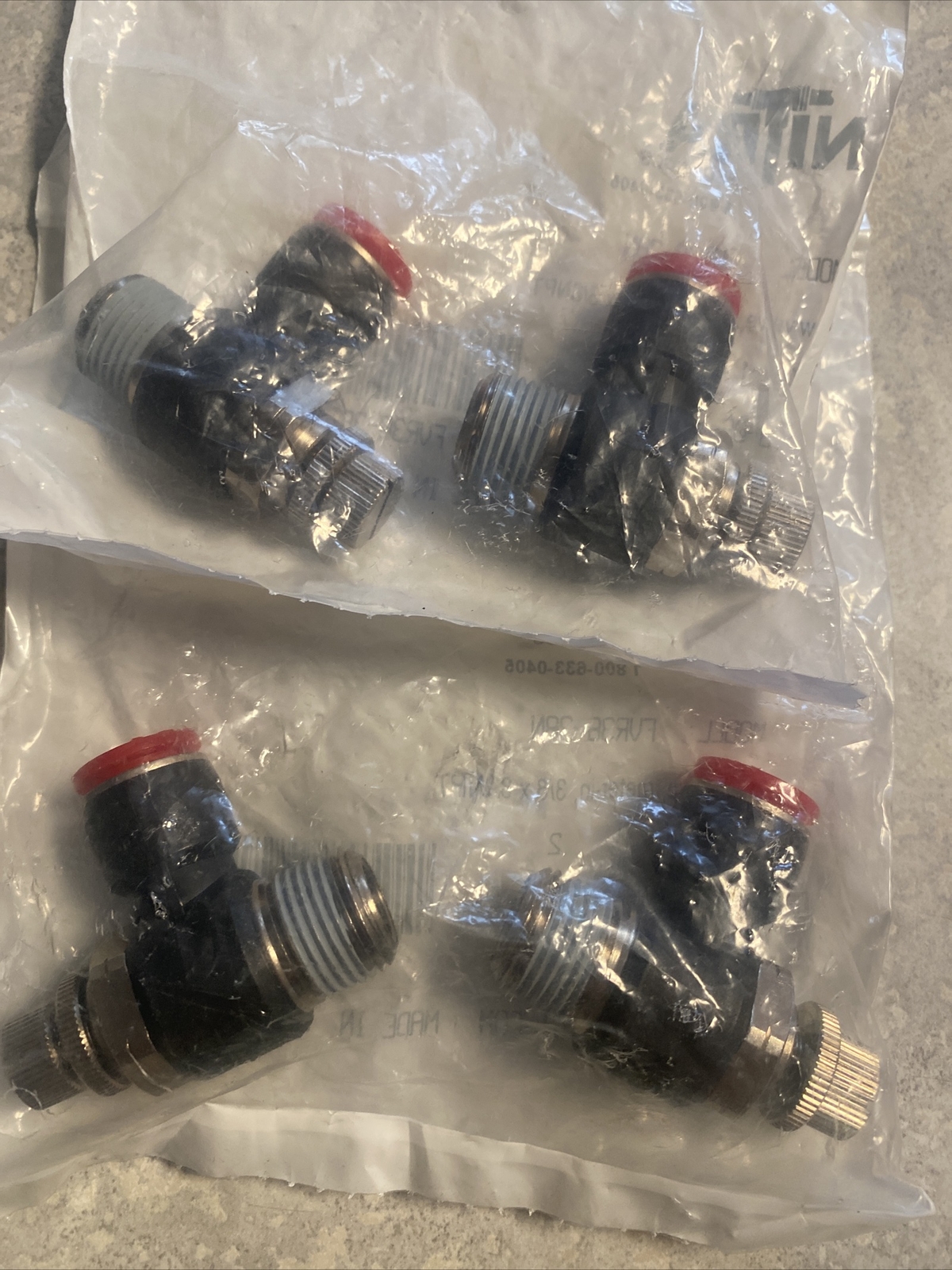 (4ea) Automation Direct NITRA FVR38-38N Elbow Flow Control Valve , Free Shipping