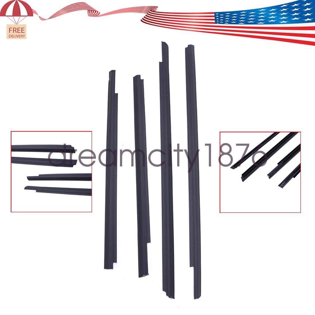New 4 Pcs Front Rear Weather Strip Belt For Chevy Spark 2013 2014 2015 95972708