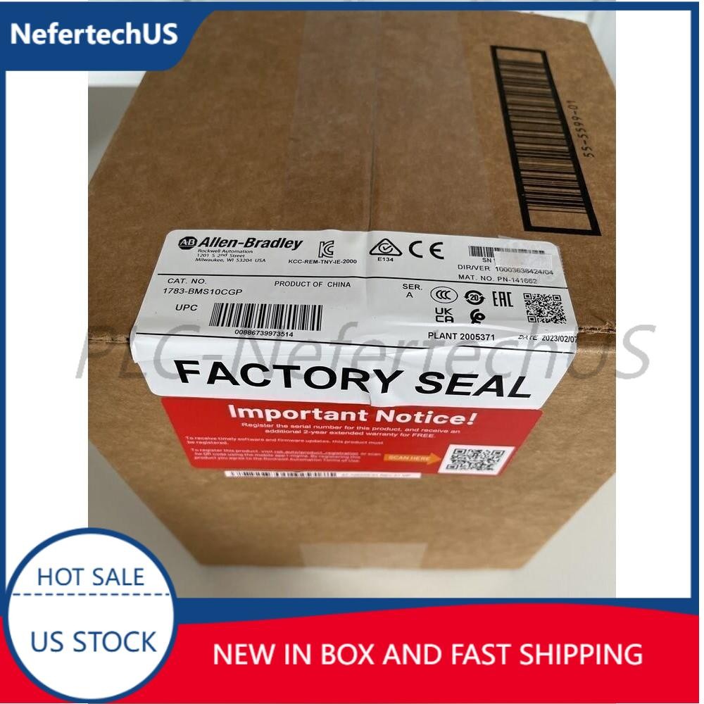 New Factory Sealed AB 1783-BMS10CGP 10 Port Managed Ethernet Switch US Free Tax