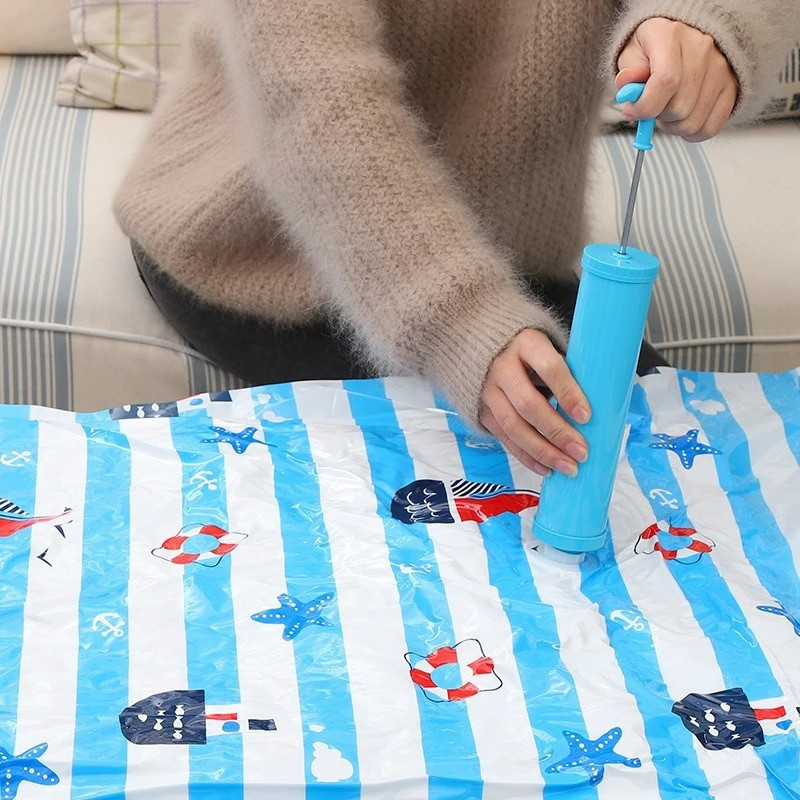 Vacuum Bag Manual Air Pump Suction Air Extractor Compressed Space Saving Clothes