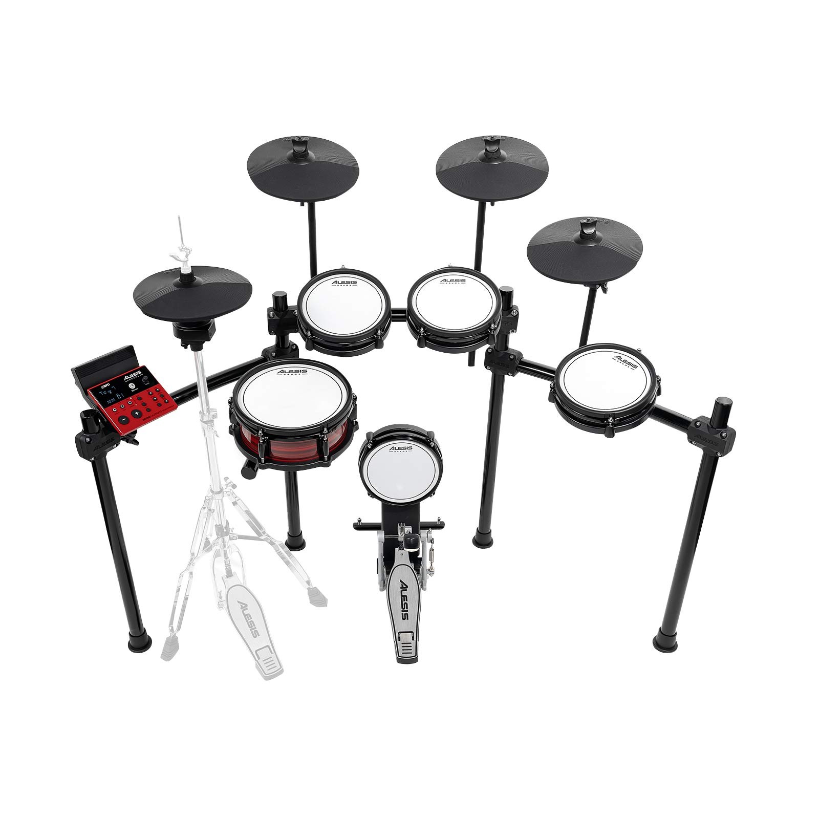 Alesis NITRO ULTIMATE 9-Piece Electronic Drum Set Kit with Bluetooth