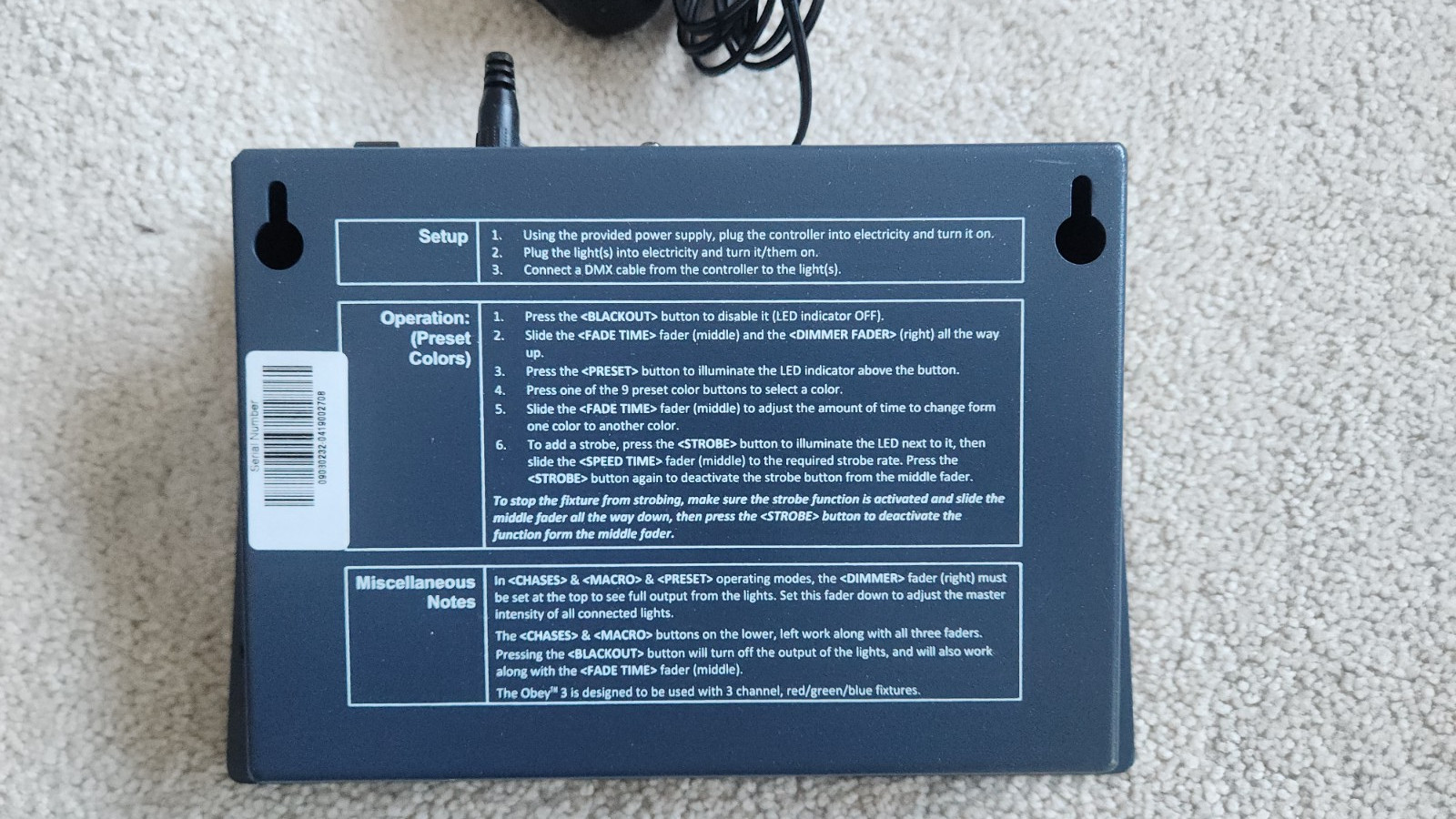 Chauvet DJ Obey 3 DMX Lighting Controller
