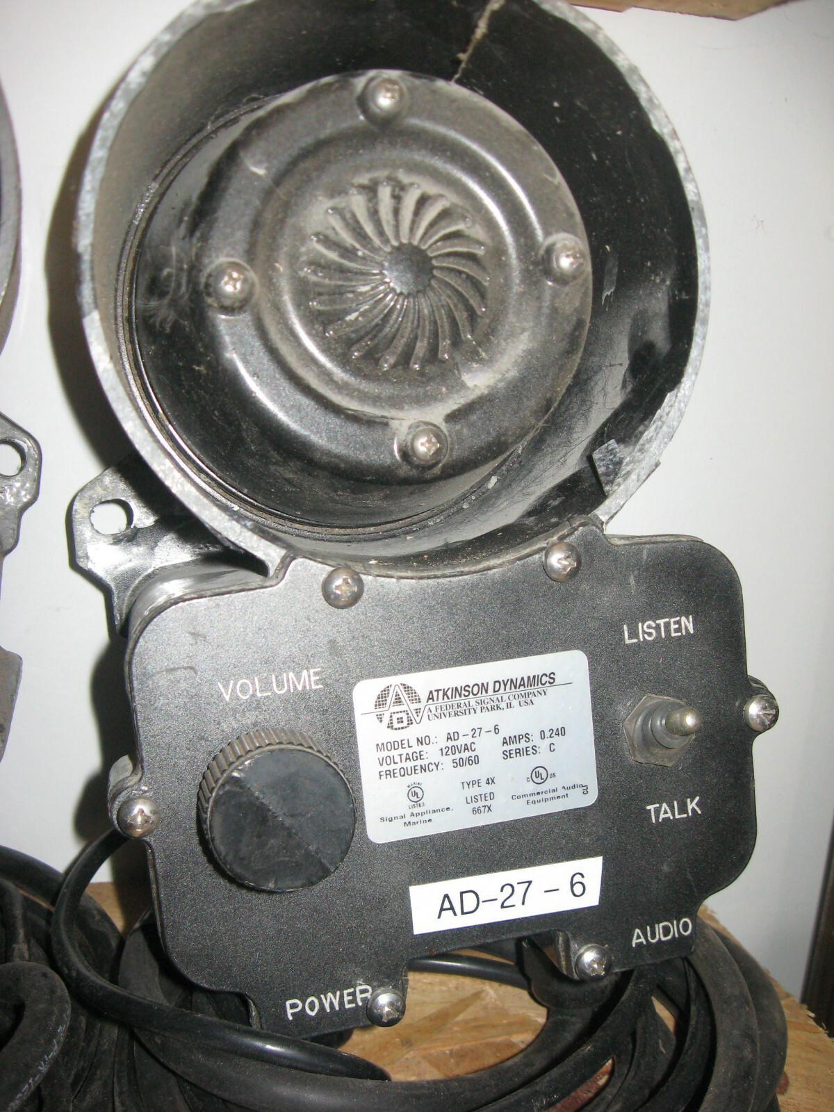 Atkinson Dynamics AD-27A-6 Intercom Series C