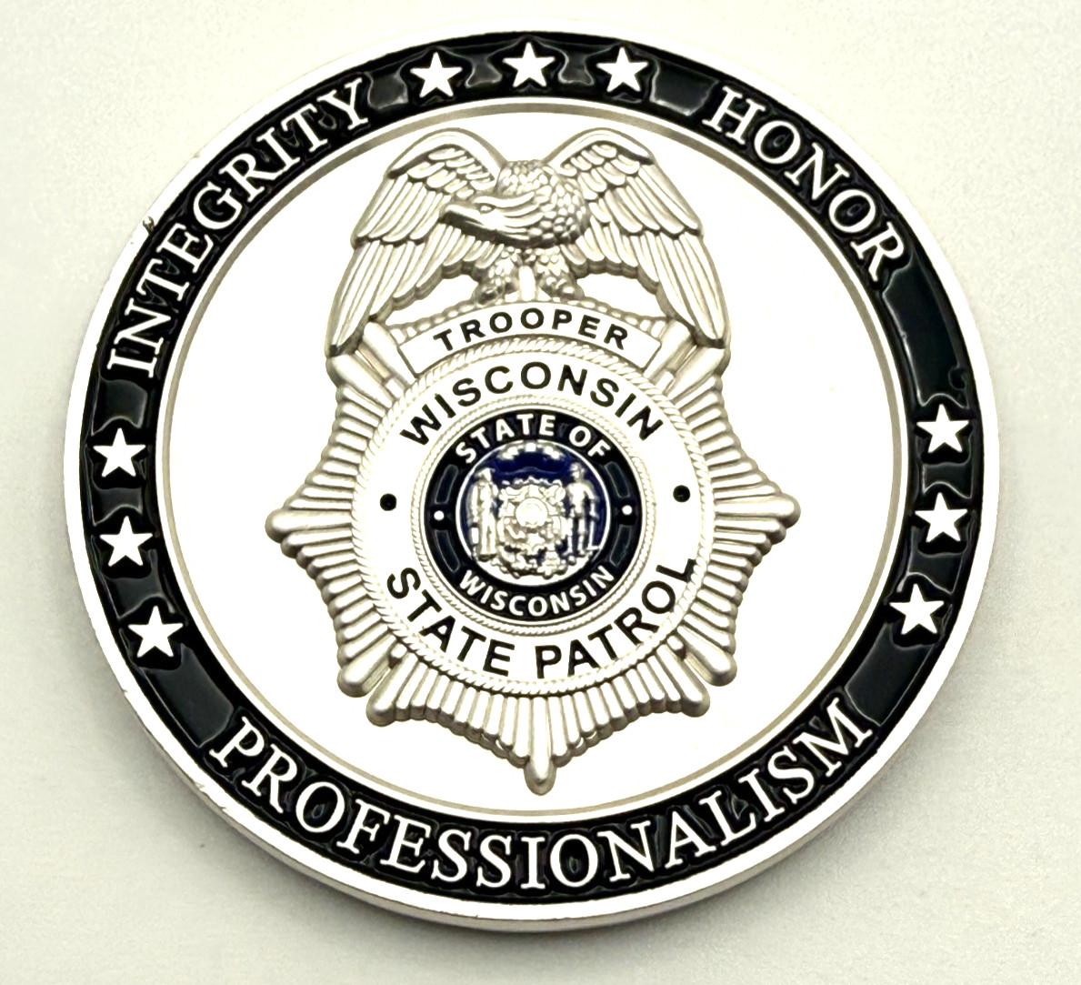 Wisconsin State Highway Patrol Police Challenge Coin