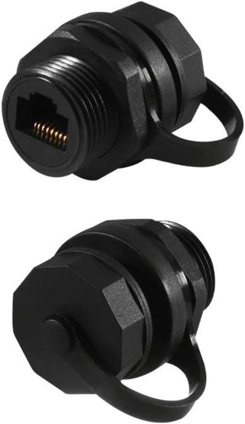 Durable RJ45 Ethernet Couplers for Seamless Data Transmission - 2 Pack