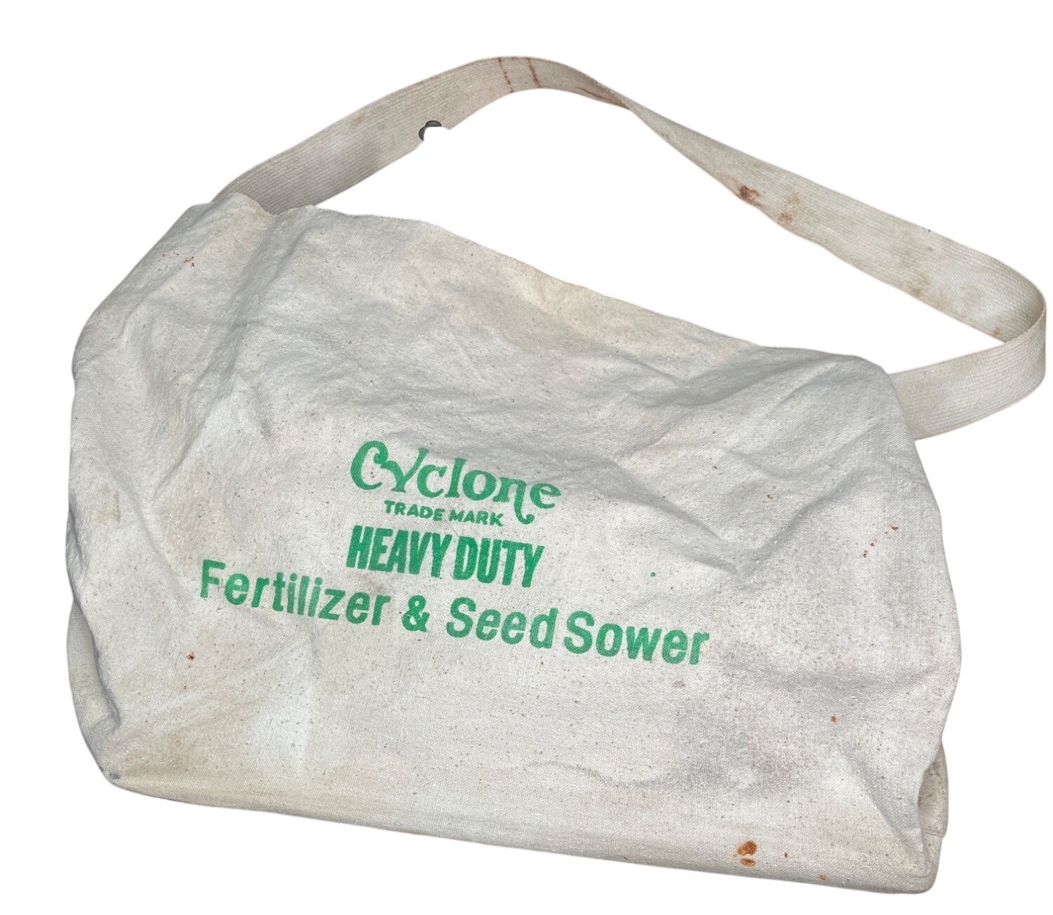 Vintage Cyclone Heavy Duty Fertilizer & Seed Sower With Adjustable Canvas Strap