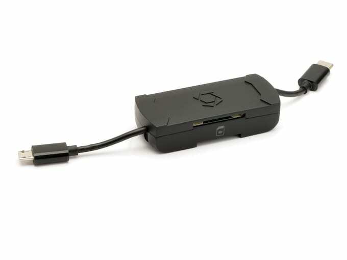 Stealth Cam, Micro USB & USB C OTG, 2 in 1 memory card reader. Android