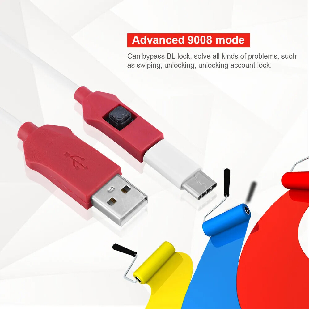 2pc EDL 2-in-1 Cable 9008 Mode Deep Flash Mode USB C Micro Unlock Flash BEA