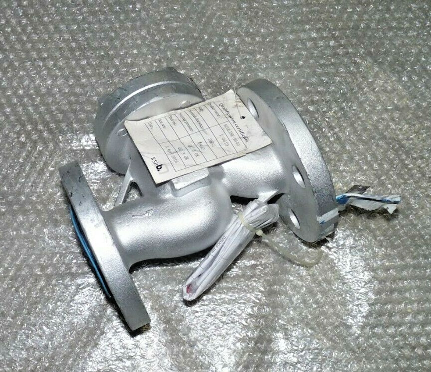 KSB Ecoline RA40 PN40 Start-Up Check Valve w/ Flanged Ends DN32 1.0619 SST NEW