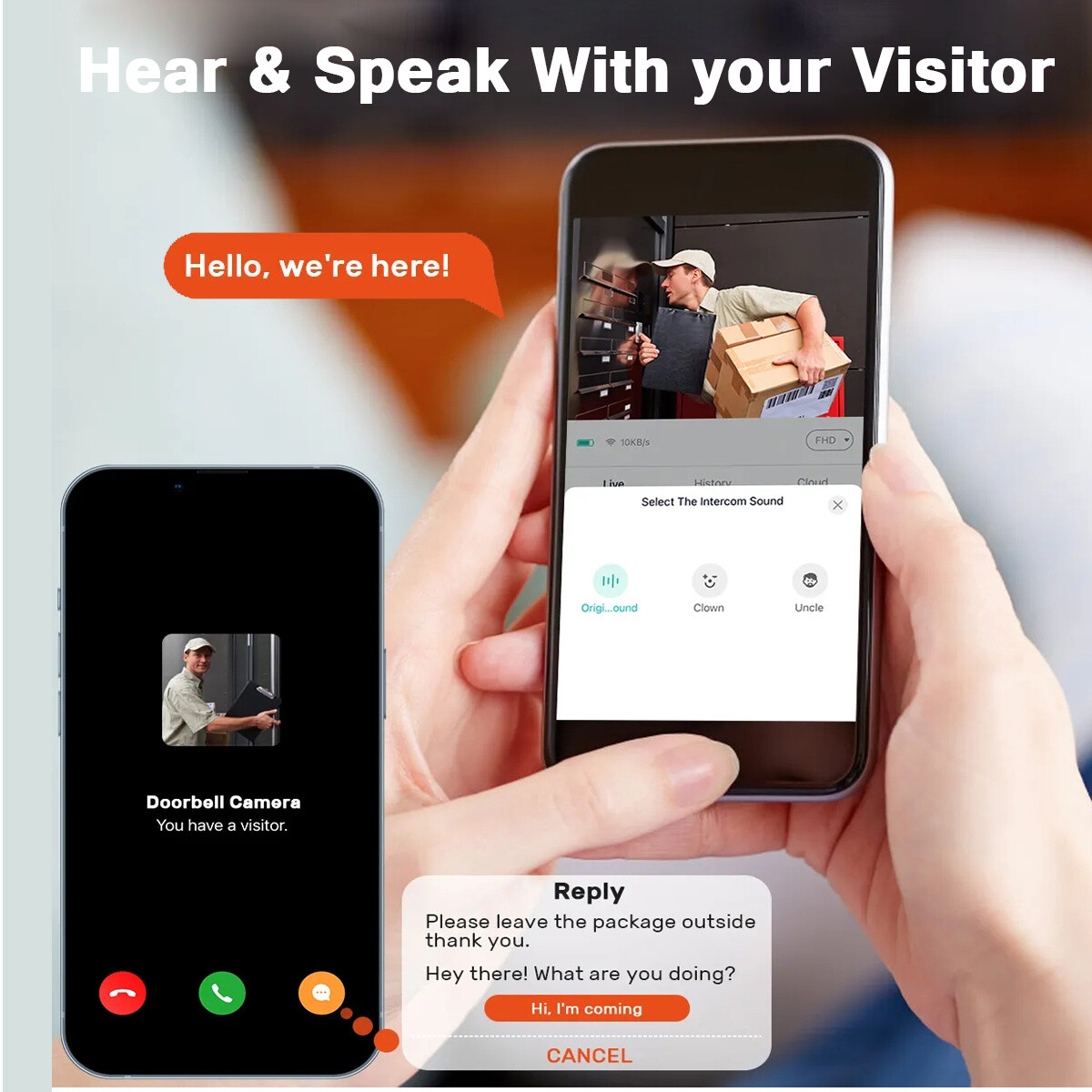 New Wireless Security 2.4G WIFI Smart Doorbell Intercom Video Camera Bell Chime