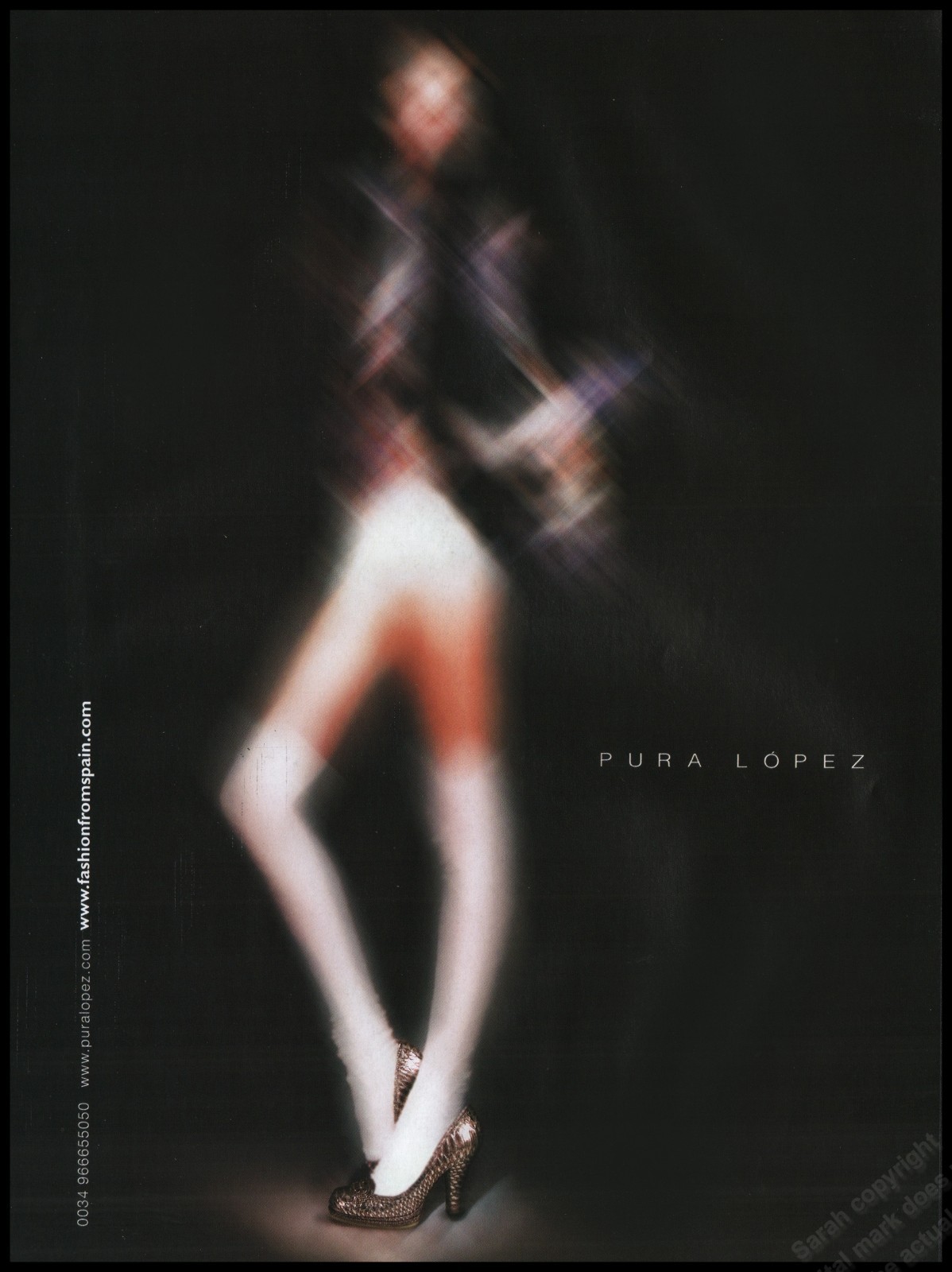 High Heels P. Lopez Magazine Print Ad Women Fashion Long Legs shoes 2006-12B