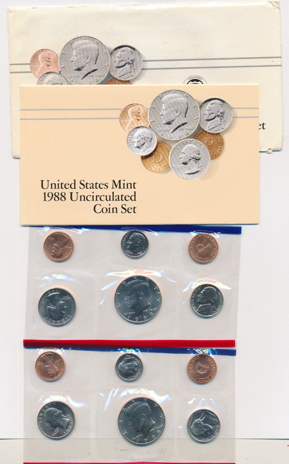 1988 US MINT UNCIRCULATED COIN SET P D