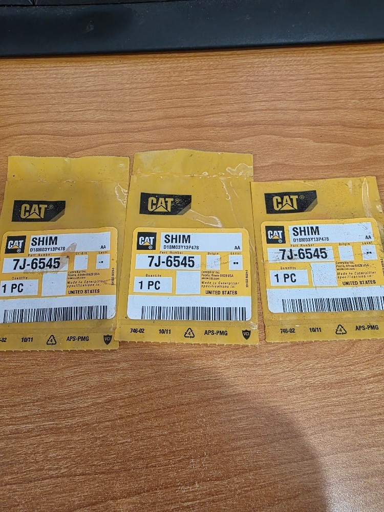 LOT OF 3 CAT SHIM 7J-6545 GENUINE CATERPILLAR