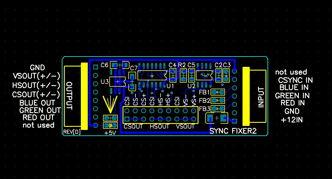 ARCADE CGA MONITOR SYNC FIXER 2