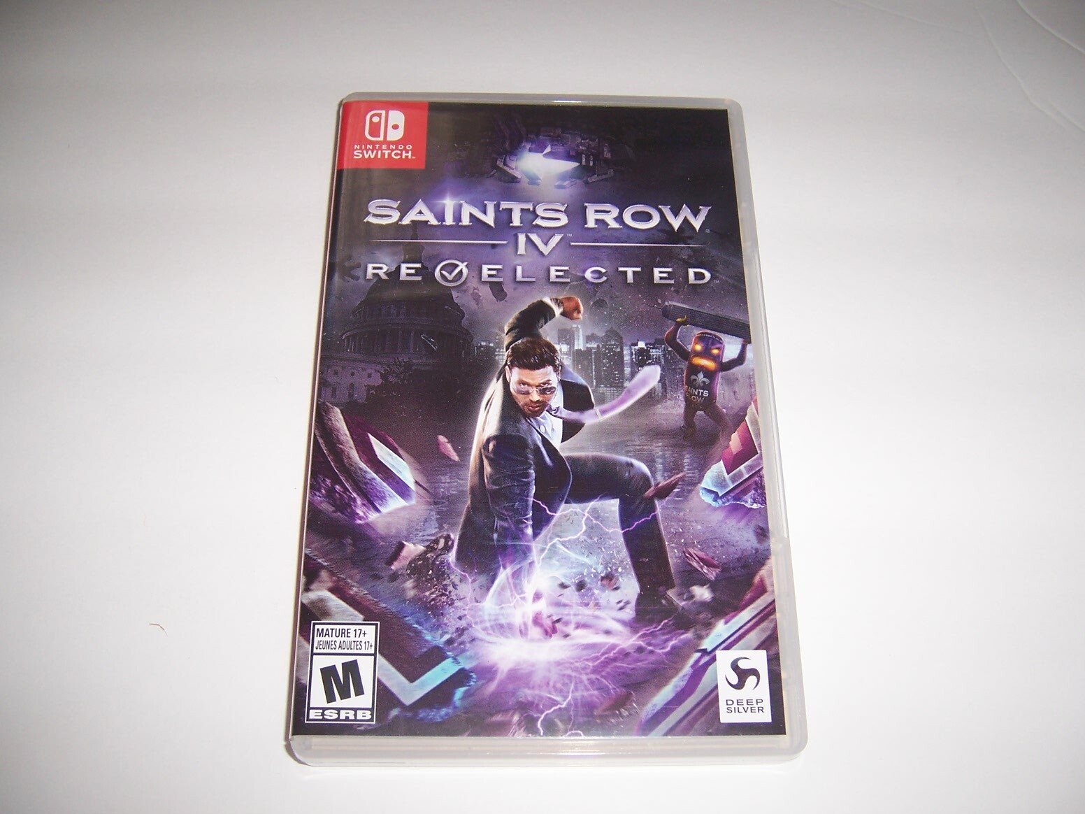 ORIGINAL Case Box Artwork Insert Nintendo Switch Saints Row IV Re Elected