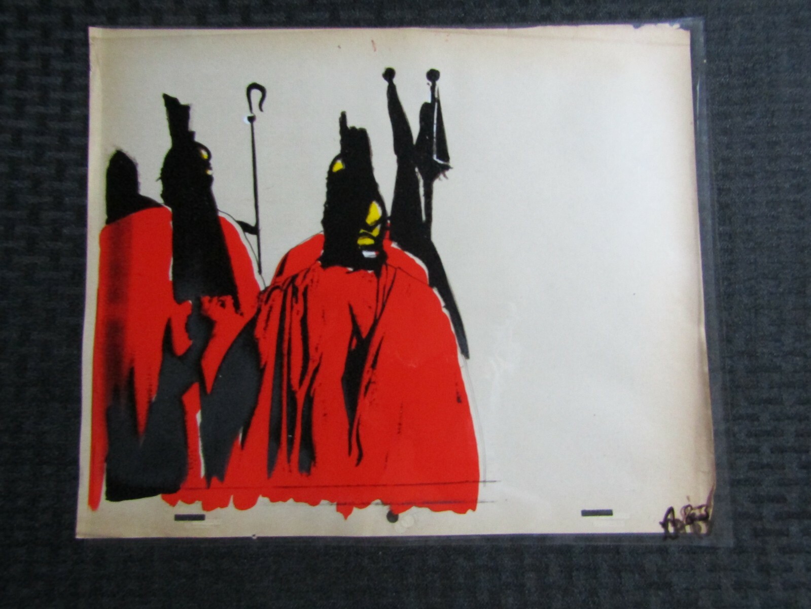 Vintage ROMAN SOLDIERS MARCHING 12.5x10.5" Animation Cel FN 6.0 A-83