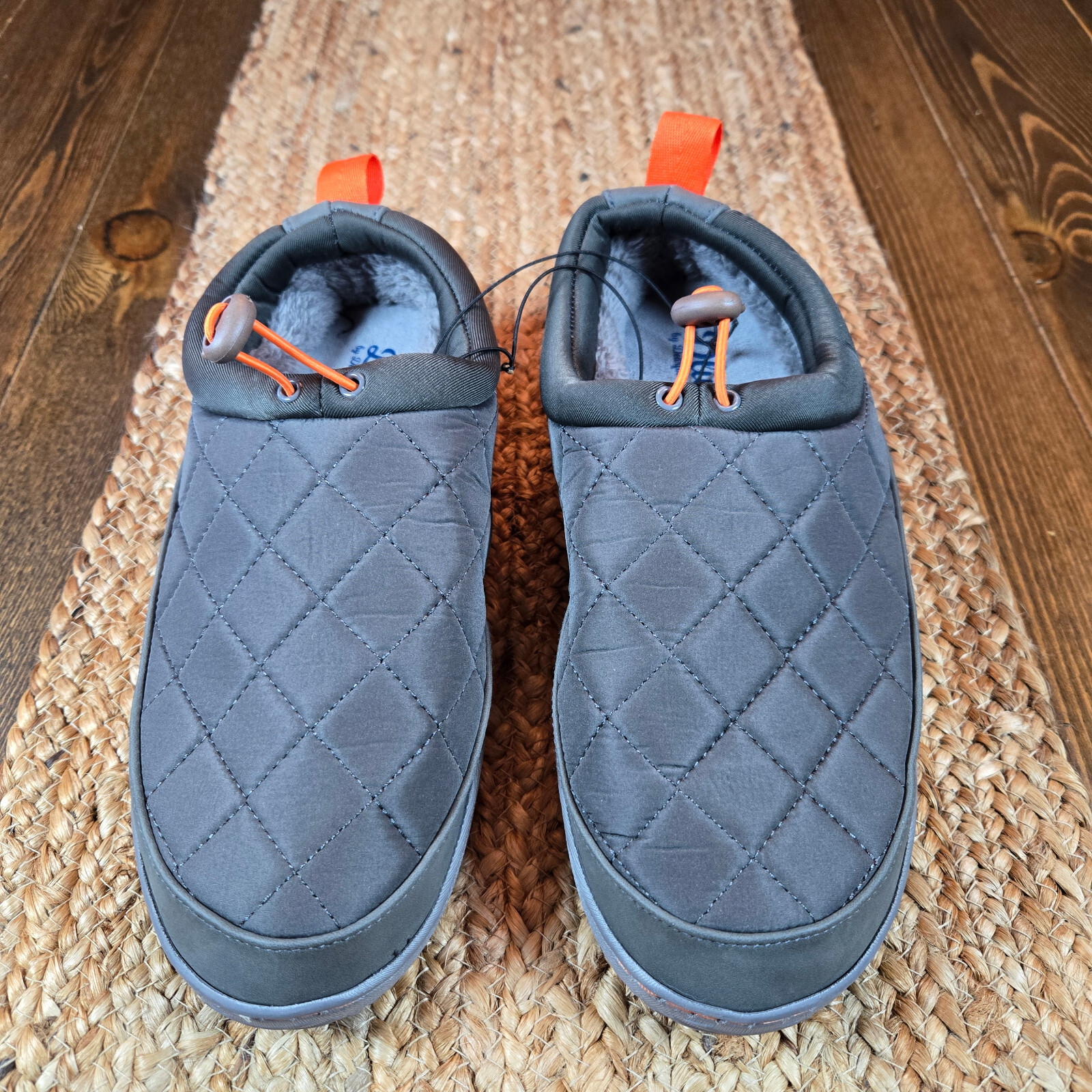 Dluxe Men's Corey All Day Slide Slippers Charcoal Gray