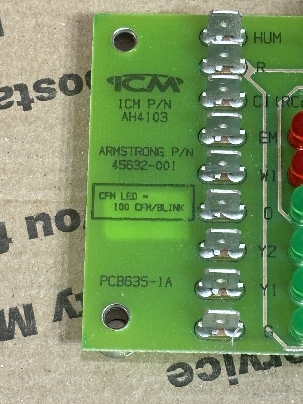 Armstrong 45632-001 ECM Blower Control Board ICM AH4103 PCB635-1 🔥Checked