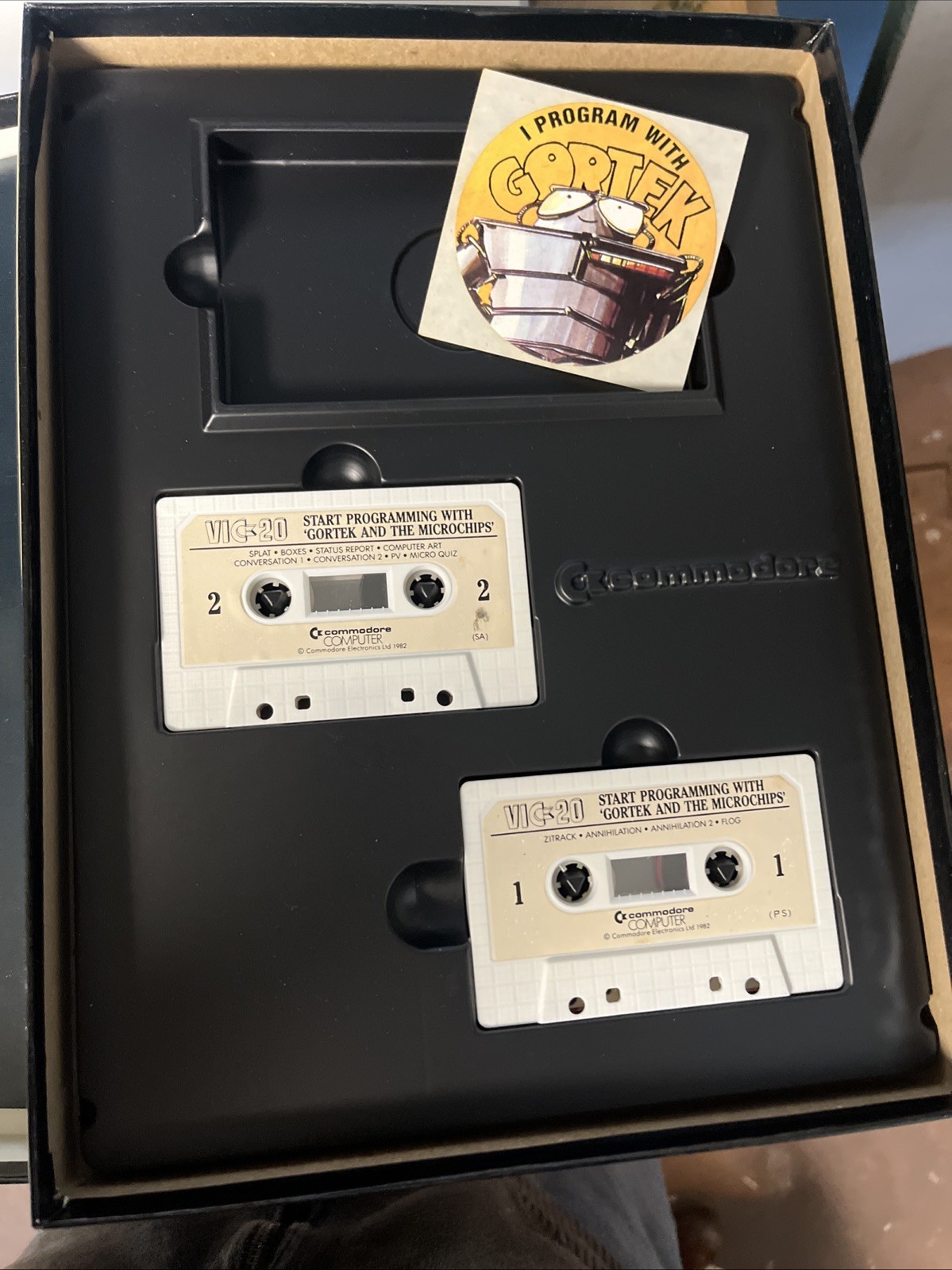 VTG GORTEK AND THE MICROCHIPS for use with COMMODORE 64 Complete Set