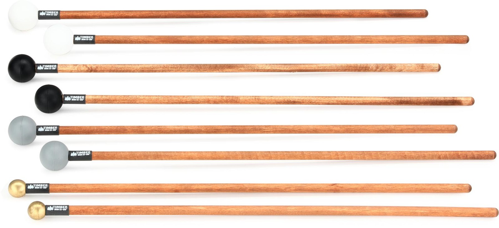 Timber Drum Company T9C Mallet Combo Pack - 4-pair (2-pack) Bundle