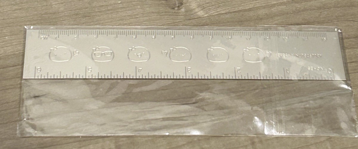 NEW Rare Every Minute A Story 6 Inch Silver Ruler EMAS