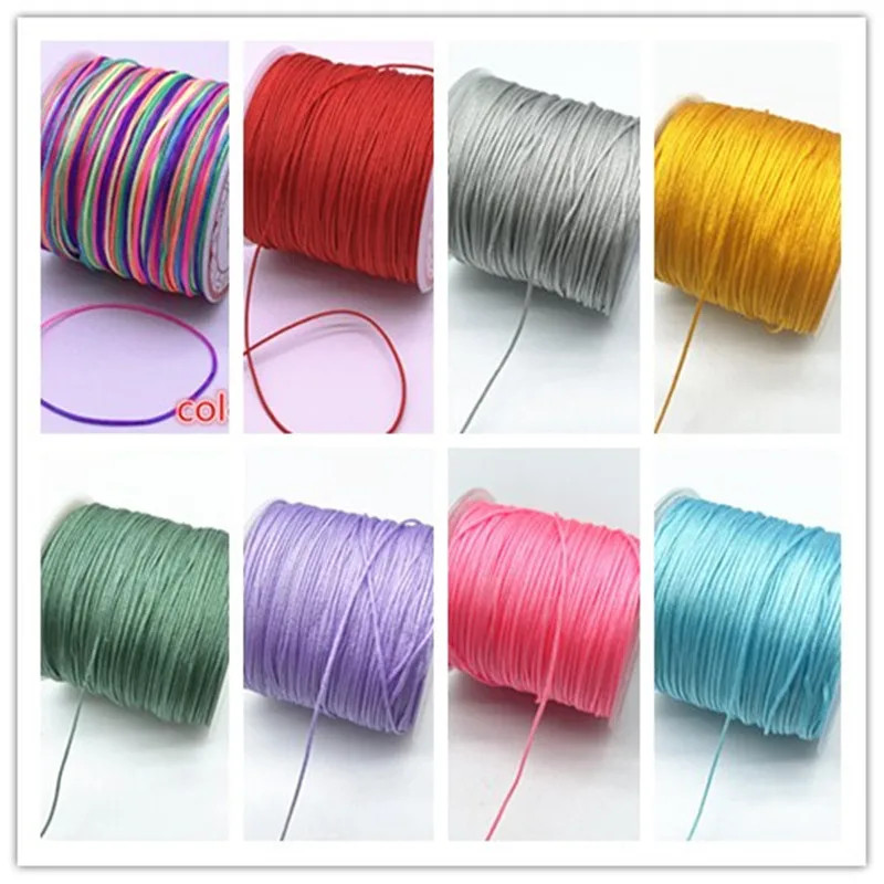 10m Nylon Cord Thread 0.8–1mm Macrame Braided String DIY Jewelry Making