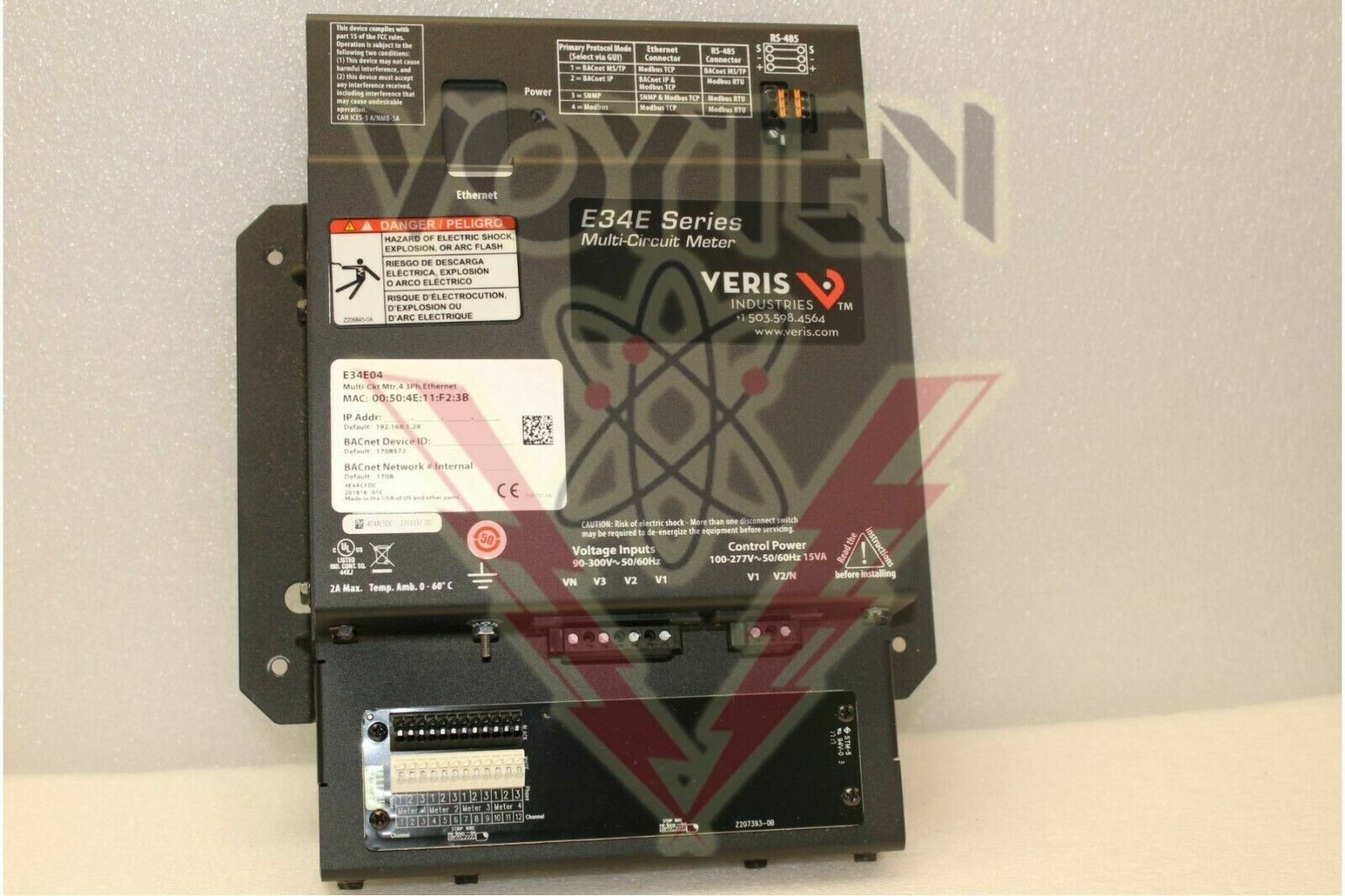 E34E04. MULTI-CIRCUIT METER, VERIS INDUSTRIES.